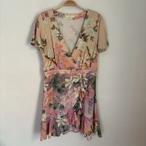 Spell & The Gypsy Collective Lily Mini Dress Lilac Pink Boho Fairy Whimsy M DESC